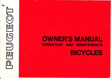 Peugeot Owner's Manuals - International